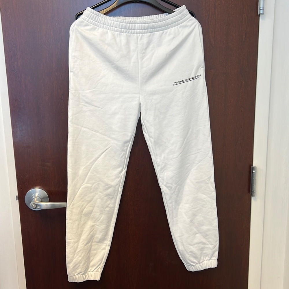 Women’s unbrushed flannel joggers Lacoste
